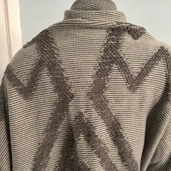 Madison 88 Grey Acrylic Sweater Wrap, One Size - Picture 5 of 5
